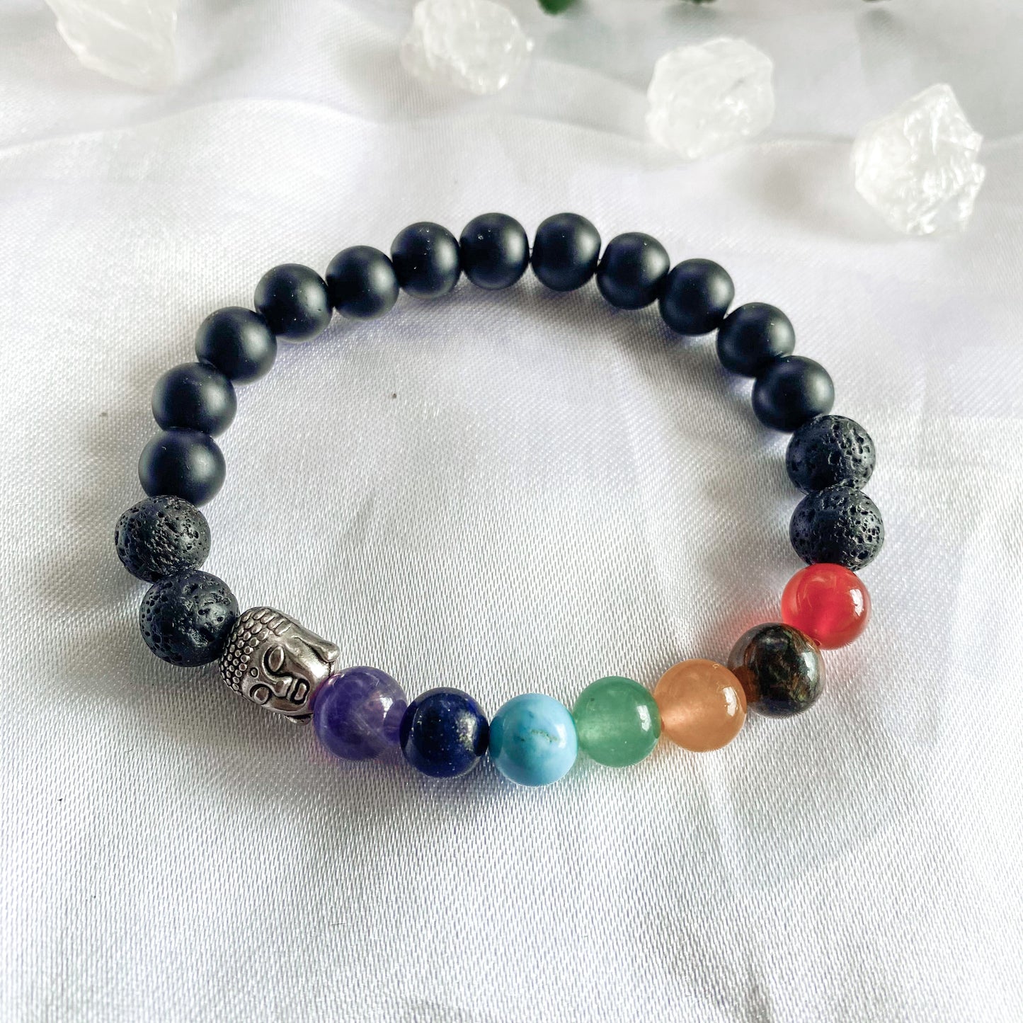 Bracelet 7 chakras buda