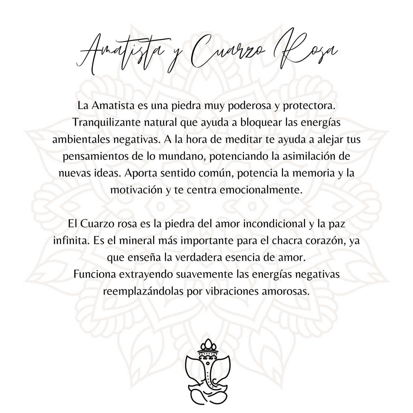 Japamala Amatista y Cuarzo Rosa
