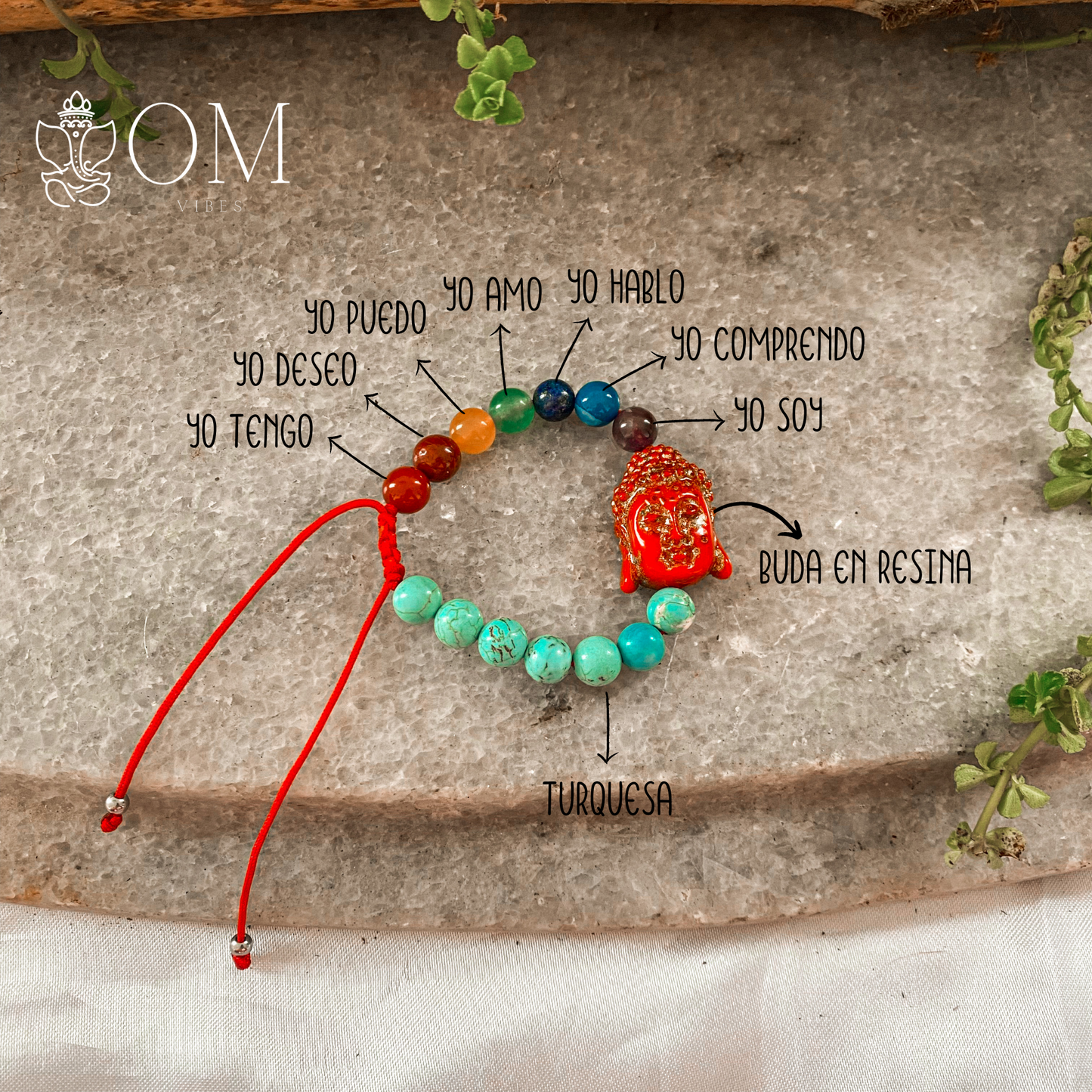 Pulsera Buda Resinado