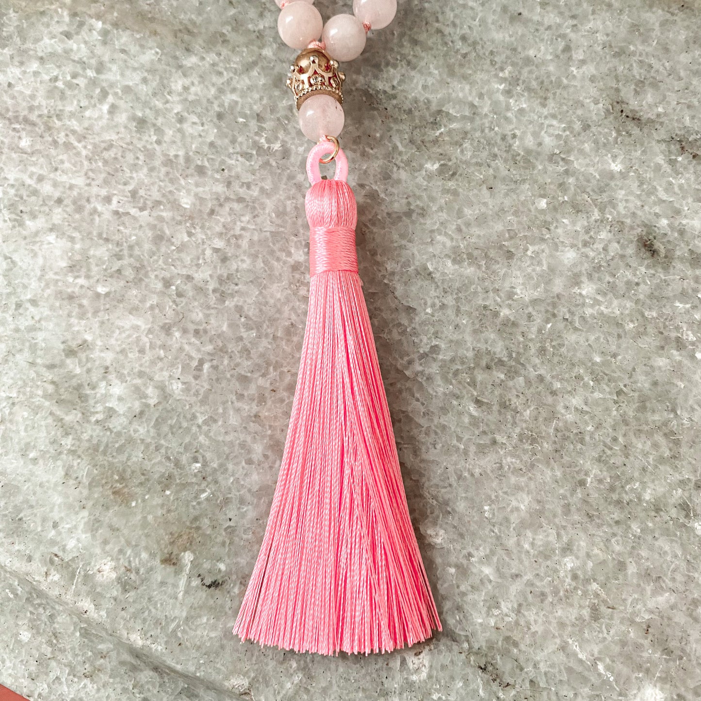 Japamala Cuarzo Rosa