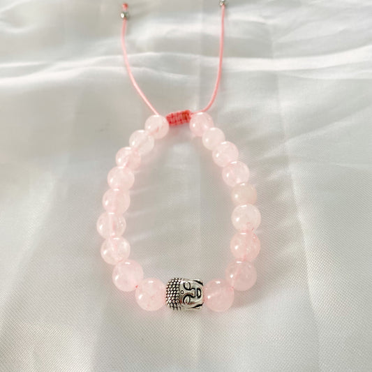 Pulsera Cuarzo Rosa Buda