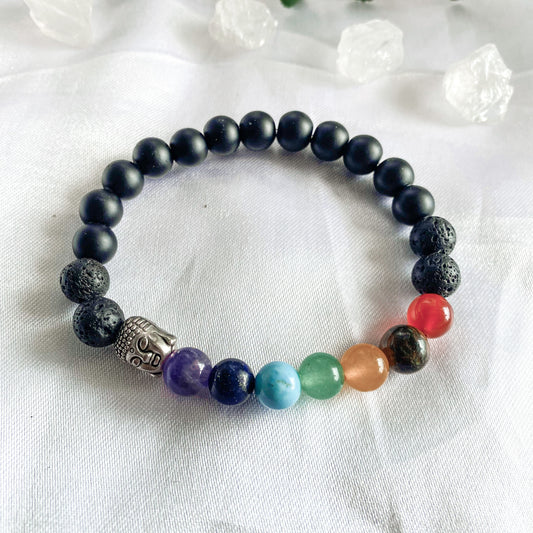 Bracelet 7 chakras buda