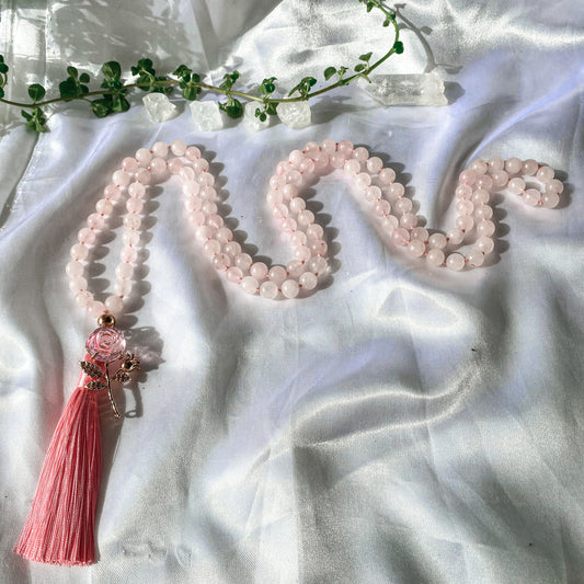 Japamala Cuarzo Rosa