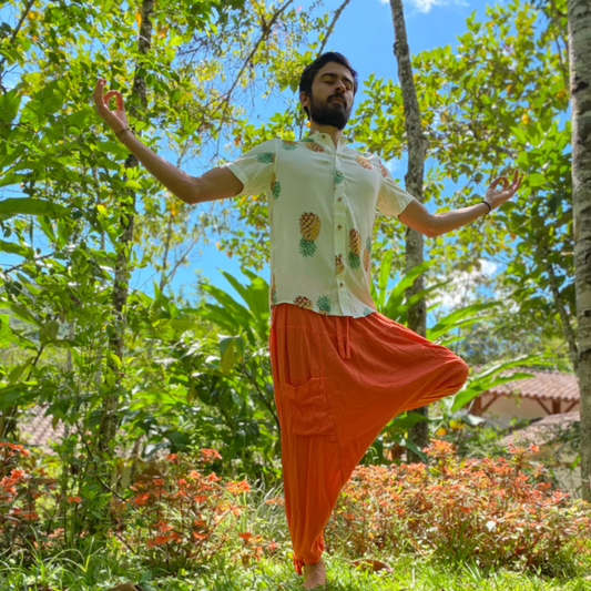 Pantalón Aladino Harem Coralino